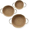 Bornno Rattan Grass Woven Storage Basket Set – Brown
