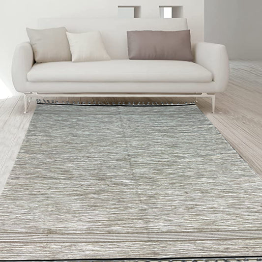 Bornno 4x6 Handmade Jute Area Rug – White | 100% Natural Handwoven Jute Rug | Eco-Friendly, Durable Living Room Rug | Made in Bangladesh